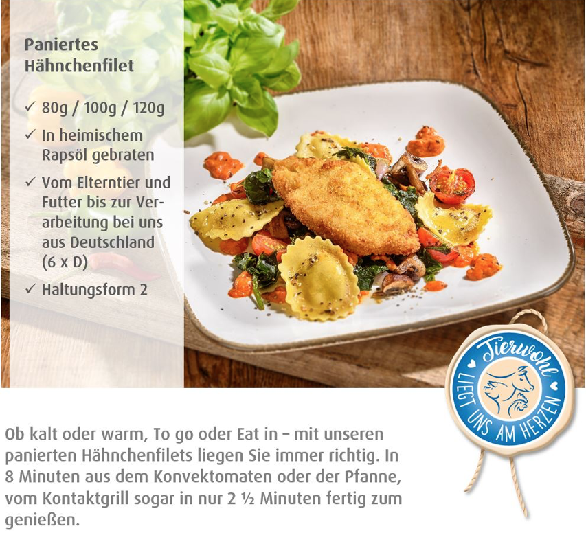 Hähnchen, kross paniert mehr Tierwohl! Hülshorst Damit es schmeckt wie selbstgemacht