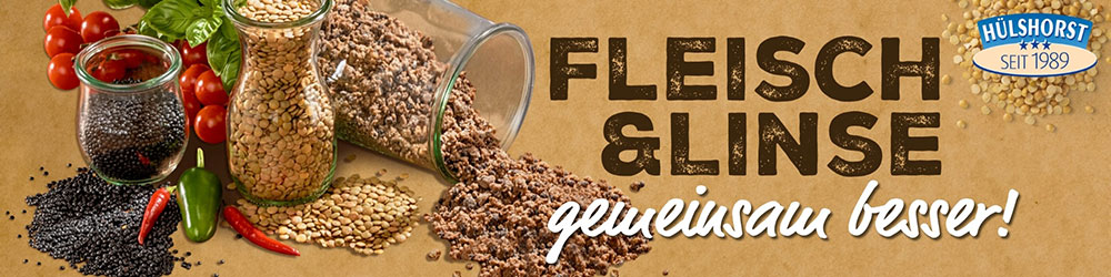 Fleisch & Linse - gemeinsam besser!