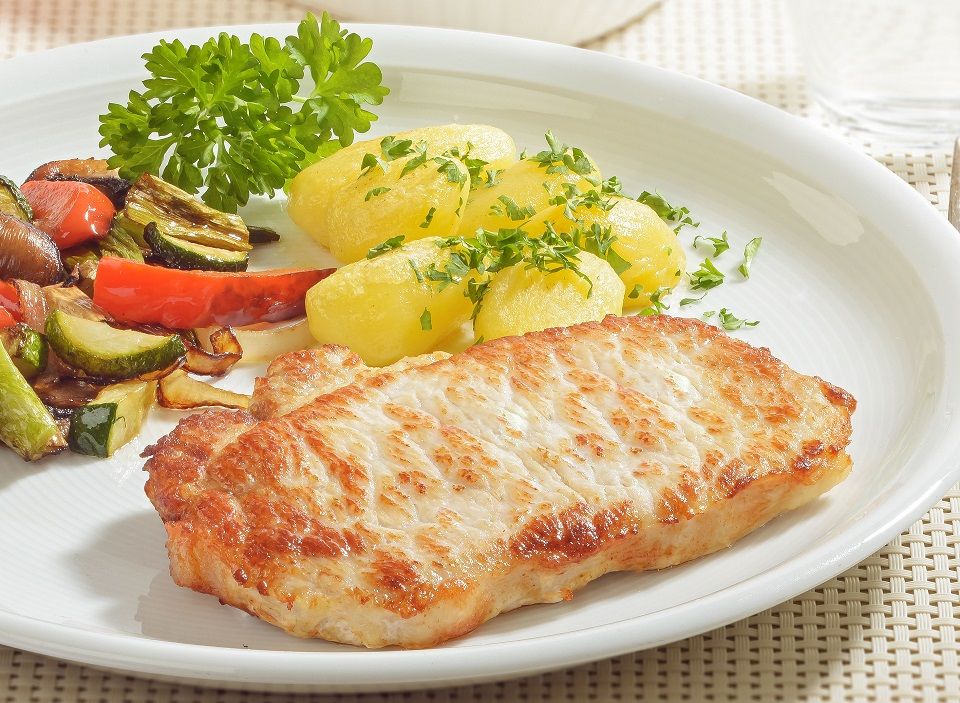 Lachssteak vom Schwein