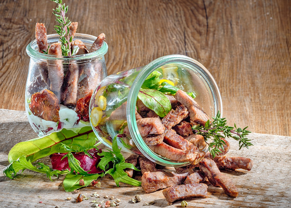 Bio-Rindfleischstreifen