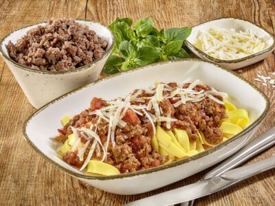 Rinderhackfleisch mit Stärke, neutral gewürzt,